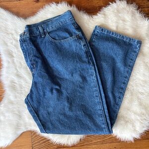 Lee Women's 14P Hi-Waist Straight Leg Jeans - Blue